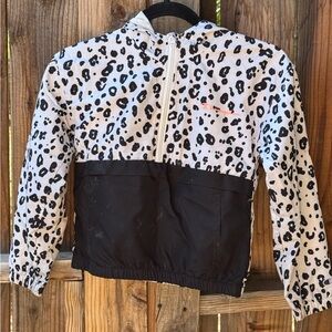 Champion White and Black Leopard Mesh Jacket